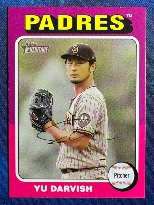 Yu Darvish 2024 Topps Heritage Baseball #130 San Diego Padres