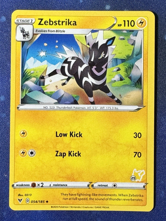 Zebstrika (#25 Pikachu Stamped) - 054/185 - Promo - Pokemon Battle Academy - NM