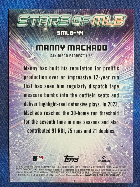 Manny Machado 2024 Topps Series 2 #SMLB-44 Stars of MLB San Diego Padres