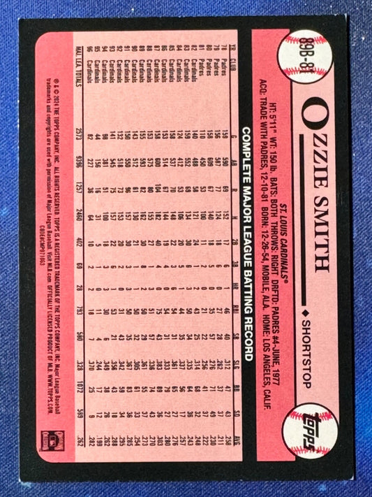 Ozzie Smith 2024 Topps Baseball #89B-81 ‘89 Topps St. Louis Cardinals