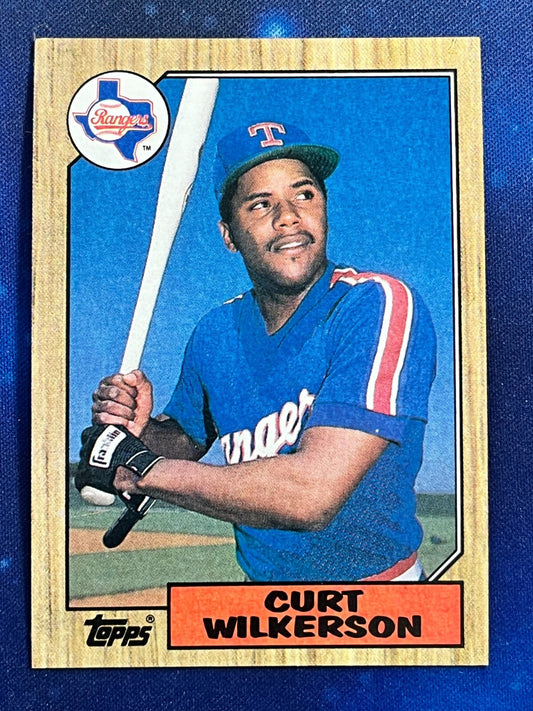 1987 Topps #228 Curt Wilkerson Texas Rangers