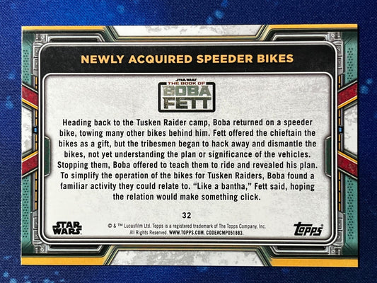 2022 Star Wars: Book of Boba Fett Base #32 Newly Acquired Speeder Bikes