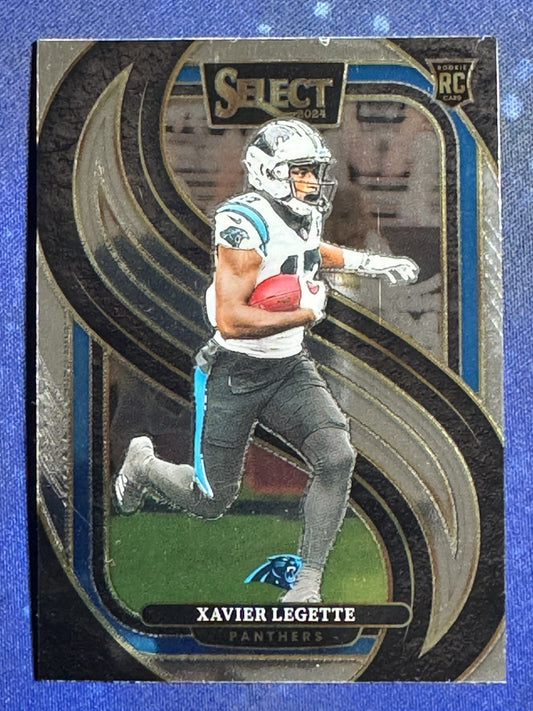 Xavier Legette 2024 Panini Select Rookie (RC) #101 Carolina Panthers