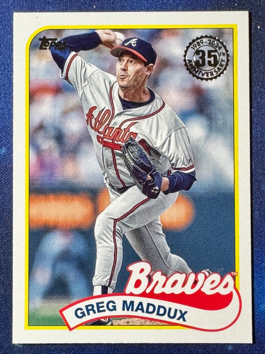 Greg Maddux 2024 Topps Baseball #89B-86 ‘89 Topps Atlanta Braves