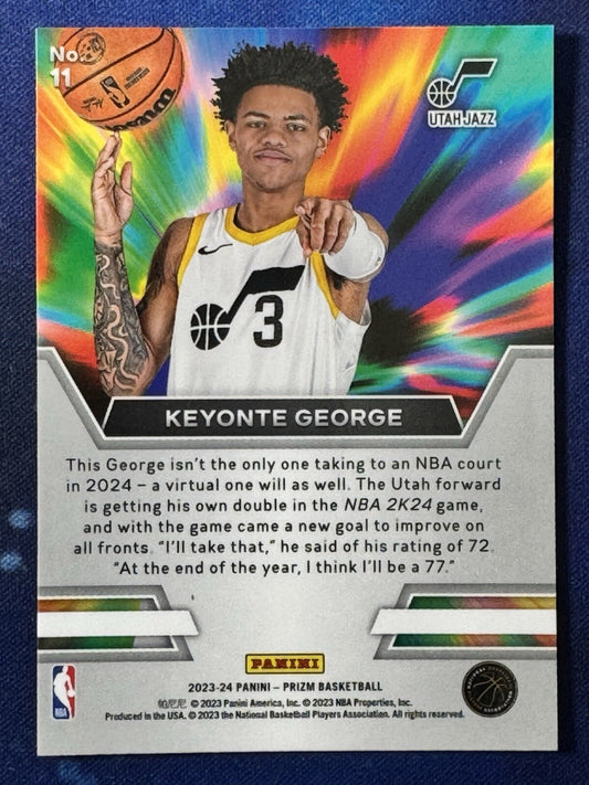 Keyonte George 2023-24 Panini Prizm Basketball Instant Impact Rookie #11 Jazz