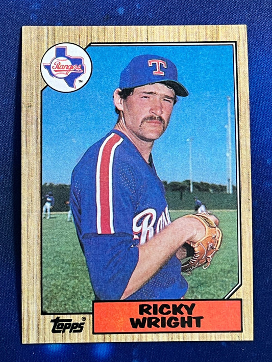 1987 Topps #202 Ricky Wright Texas Rangers