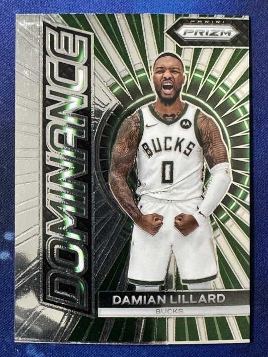 Damian Lillard 2023-24 Panini Prizm Basketball Emergent #4 Milwaukee Bucks