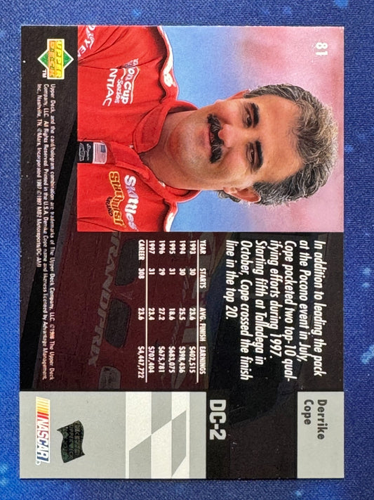 1998 Upper Deck Victory Circle #81 Derrike Cope