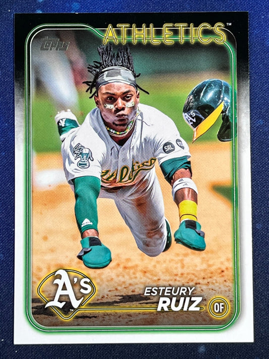 Esteury Ruiz 2024 Topps Baseball #21 Oakland Athletics