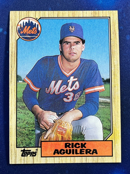 1987 Topps #103 Rick Aguilera New York Mets