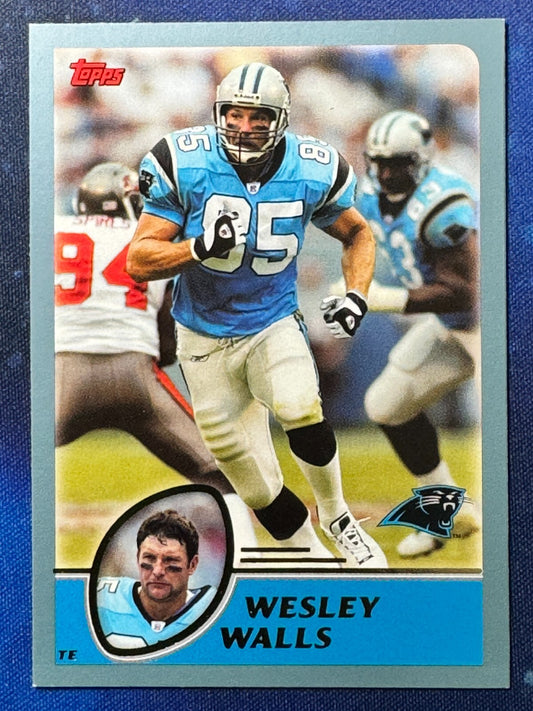 Wesley Walls 2003 Topps Football #2 Carolina Panthers