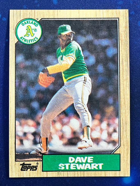 1987 Topps #14 Dave Stewart Oakland Athletics