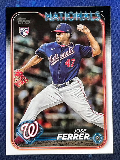 Jose Ferrer 2024 Topps Baseball Rookie (RC) #85 Washington Nationals