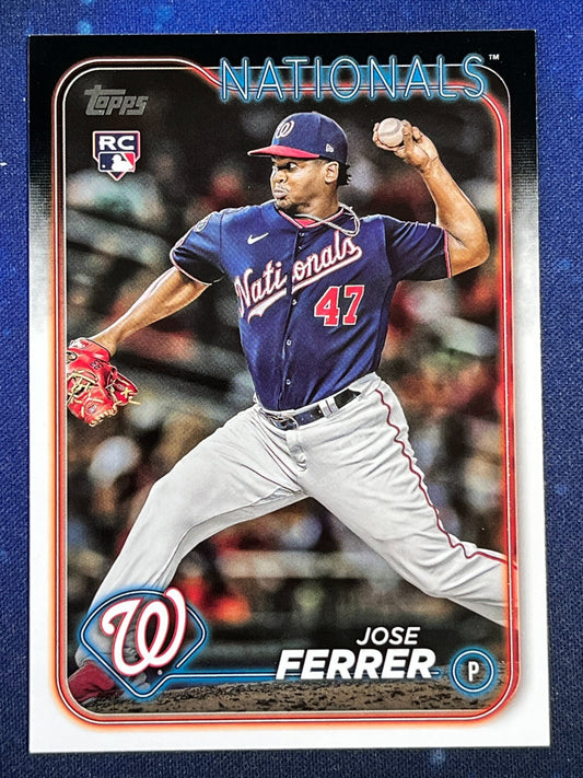 Jose Ferrer 2024 Topps Baseball Rookie (RC) #85 Washington Nationals