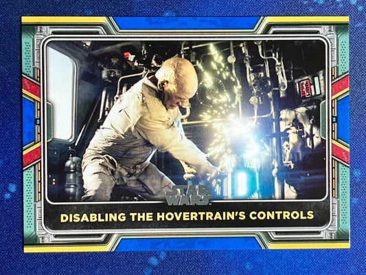 2022 Star Wars Book Boba Fett Base Blue #36 Disabling the Hovertrain's Controls