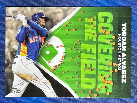Yordan Alvarez 2024 Topps Series 2 #CTF-17 Covering The Field Houston Astros