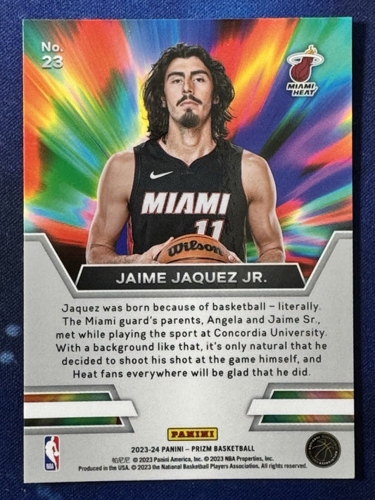 Jaime Jaquez Jr. 2023-24 Panini Prizm Basketball Instant Impact Rookie #23 Heat