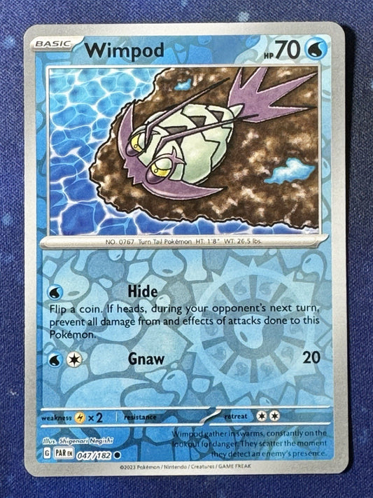Wimpod - 047/182 - Common Reverse Holo - Pokemon Paradox Rift - NM/M