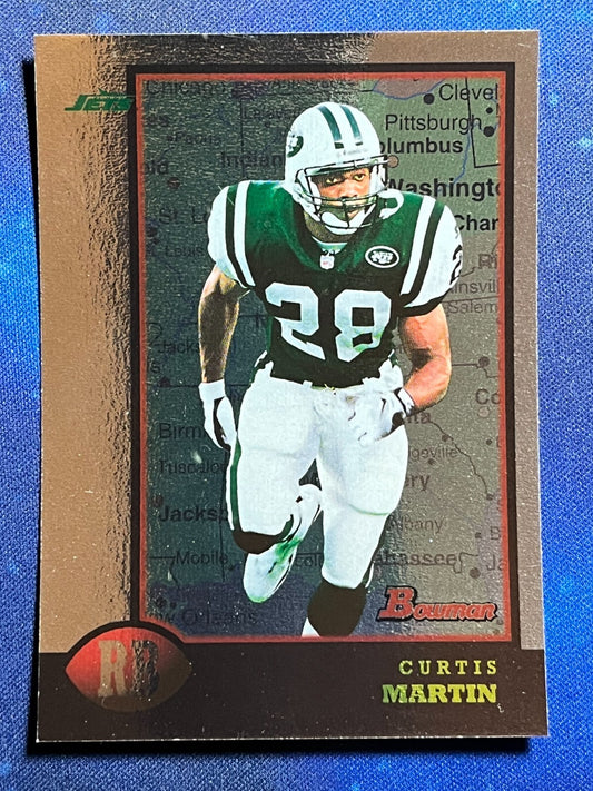 1998 Bowman Interstate Football #80 Curtis Martin New York Jets