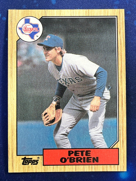 1987 Topps #17 Pete O'Brien Texas Rangers