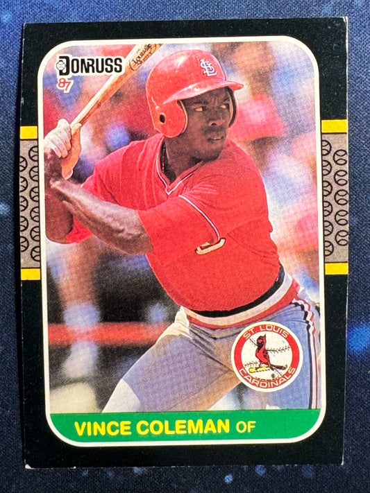 1987 Donruss #263 Vince Coleman St. Louis Cardinals