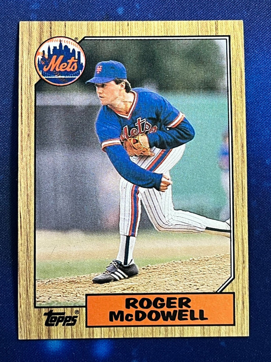 1987 Topps #185 Roger McDowell New York Mets