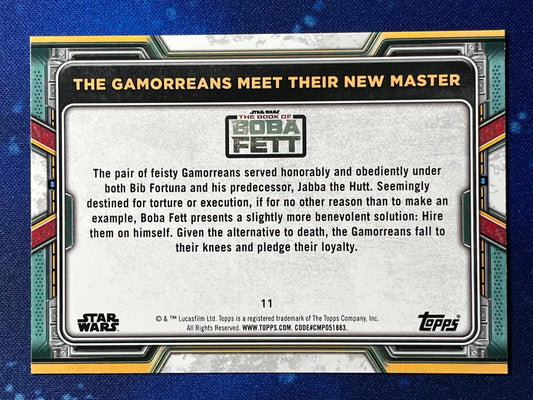2022 Star Wars: Book of Boba Fett Base #11 The Gamorreans Meet Their New Master