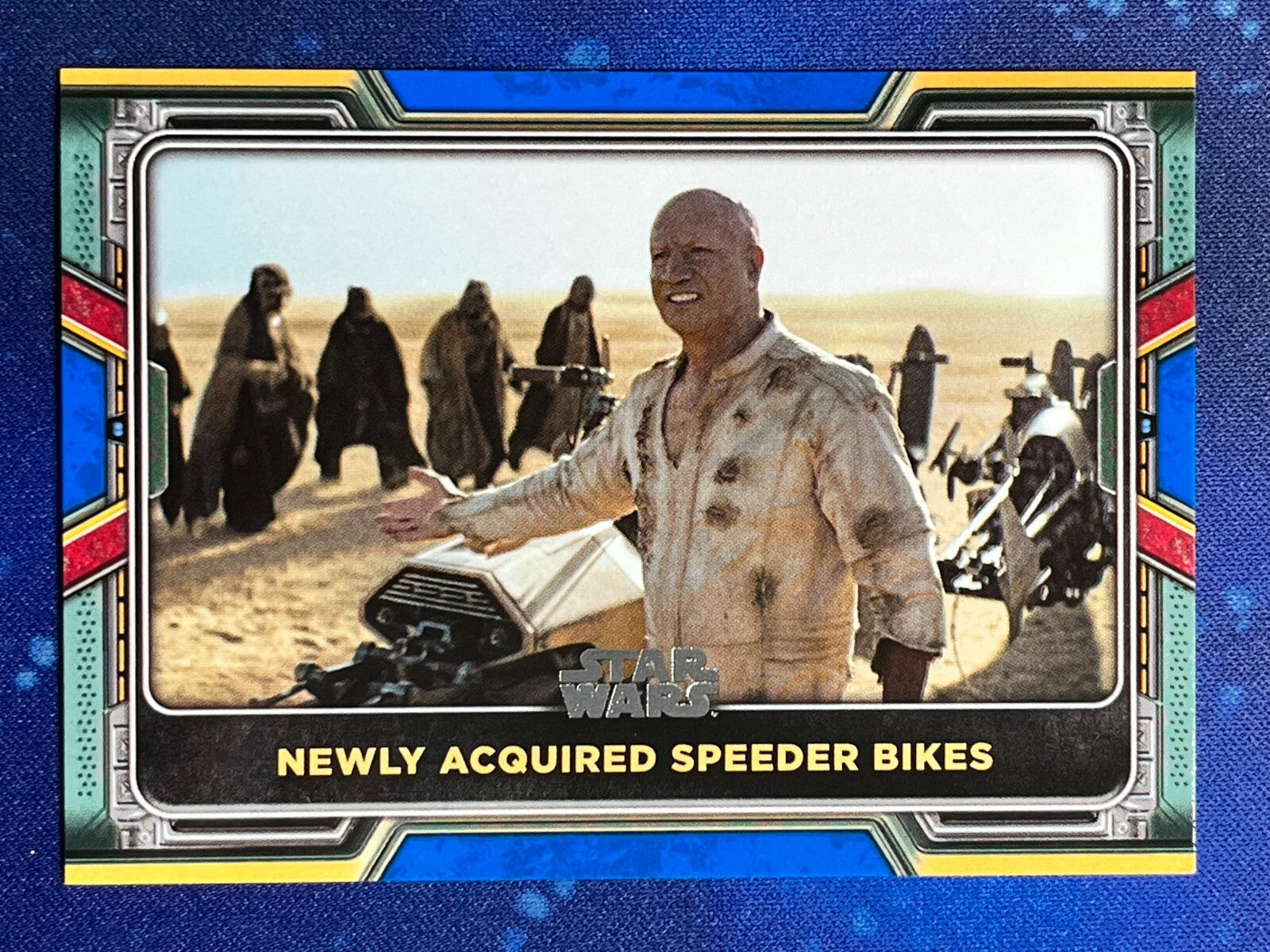2022 Star Wars: Book of Boba Fett Base Blue #32 Newly Acquired Speeder Bikes