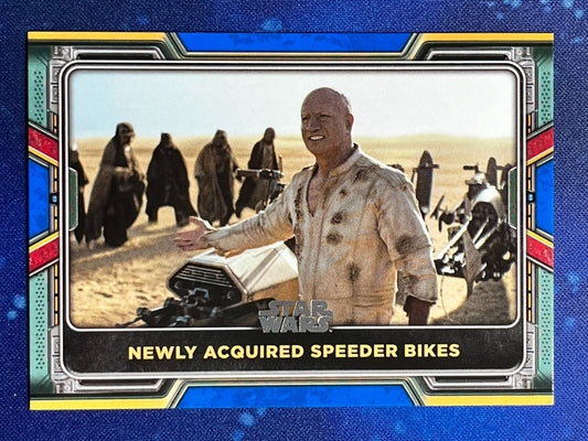 2022 Star Wars: Book of Boba Fett Base Blue #32 Newly Acquired Speeder Bikes