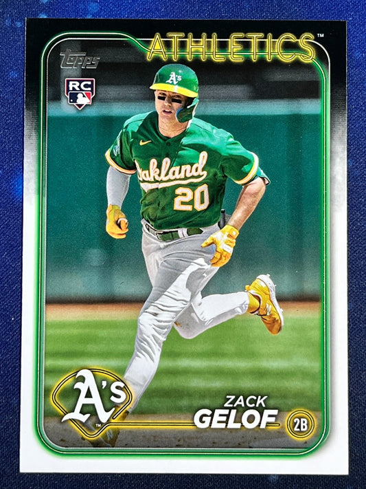 Zack Gelof 2024 Topps Baseball Rookie (RC) #166 Oakland Athletics
