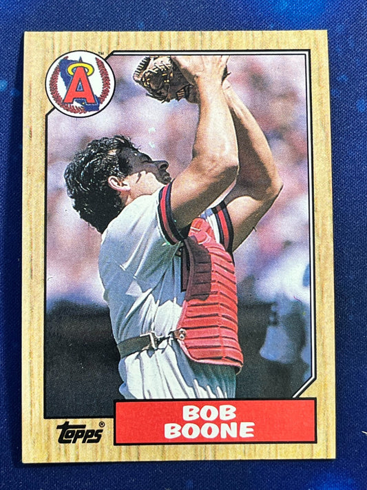 1987 Topps #166 Bob Boone California Angels