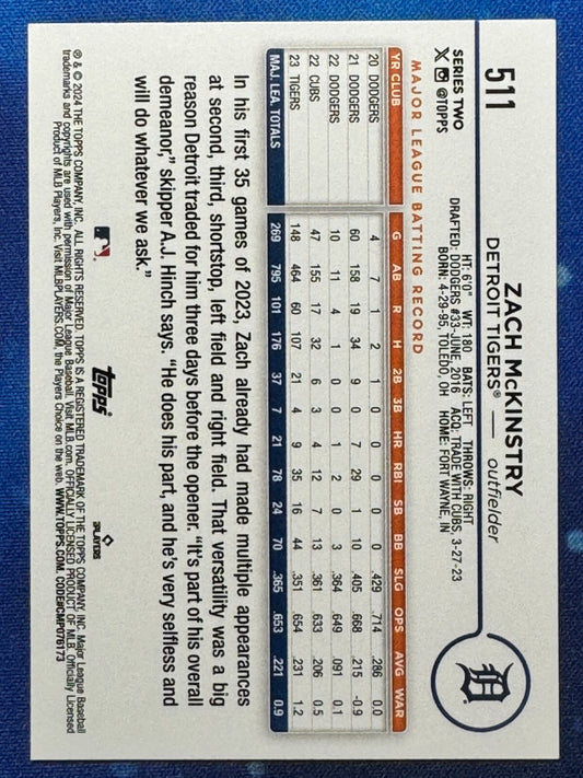 Zach McKinstry 2024 Topps Series 2 #511 Detroit Tigers
