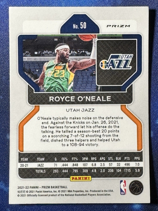 Royce O'Neale 2021-22 Panini Prizm Silver Prizm #50 Utah Jazz
