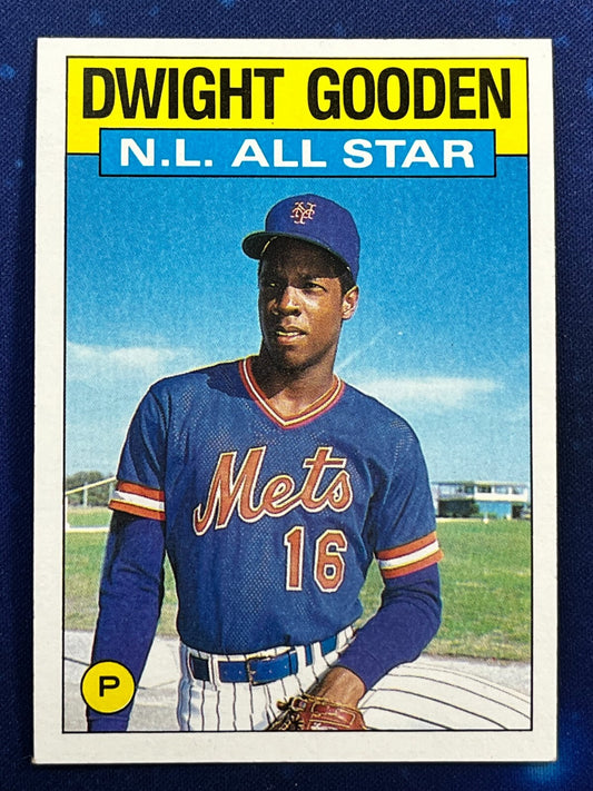 1986 Topps Baseball N.L. All Star #709 Dwight Gooden New York Mets