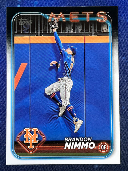Brandon Nimmo 2024 Topps Baseball #59 New York Mets