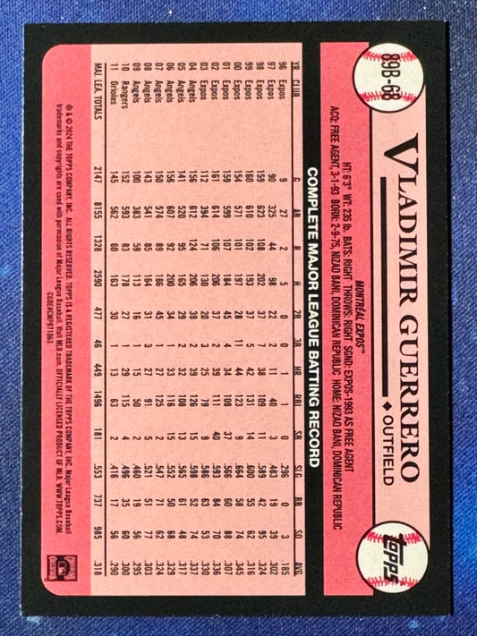 Vladimir Guerrero 2024 Topps Baseball #89B-68 ‘89 Topps Montreal Expos
