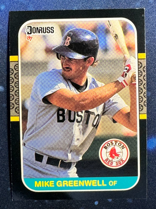 1987 Donruss #585 Mike Greenwell Boston Red Sox
