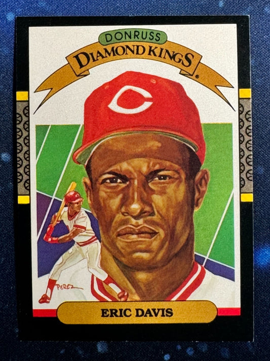 1987 Donruss Diamond Kings #22 Eric Davis Cincinnati Reds
