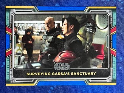 2022 Star Wars: Book of Boba Fett Base Blue #12 Surveying Garsa's Sanctuary