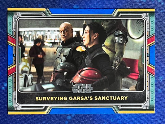 2022 Star Wars: Book of Boba Fett Base Blue #12 Surveying Garsa's Sanctuary