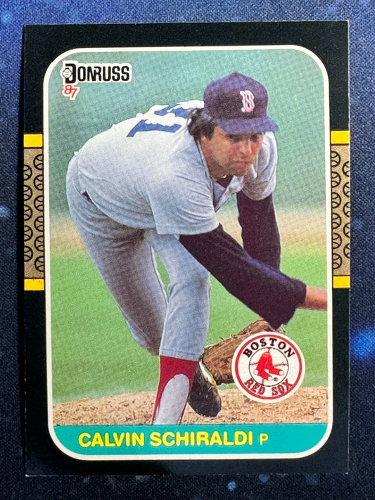 1987 Donruss #641 Calvin Schiraldi Boston Red Sox