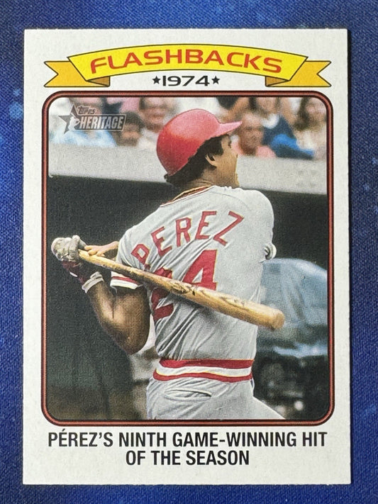 Tony Perez 2023 Topps Heritage 1974 Flashbacks #BF-8 Cincinnati Reds