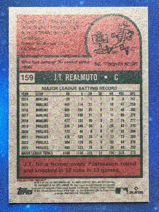 2024 Topps Heritage #159 J.T. Realmuto Philadelphia Phillies