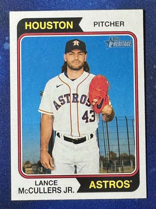 Lance McCullers 2023 Topps Heritage #235 Houston Astros