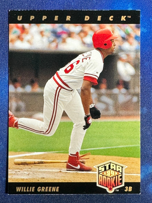 Willie Green 1993 Upper Deck Star Rookie #4 Cincinnati Reds