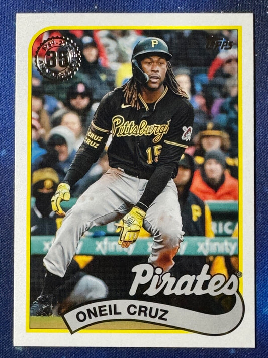 O’Neil Cruz 2024 Topps Baseball #89B-60 ‘89 Topps Pittsburgh Pirates