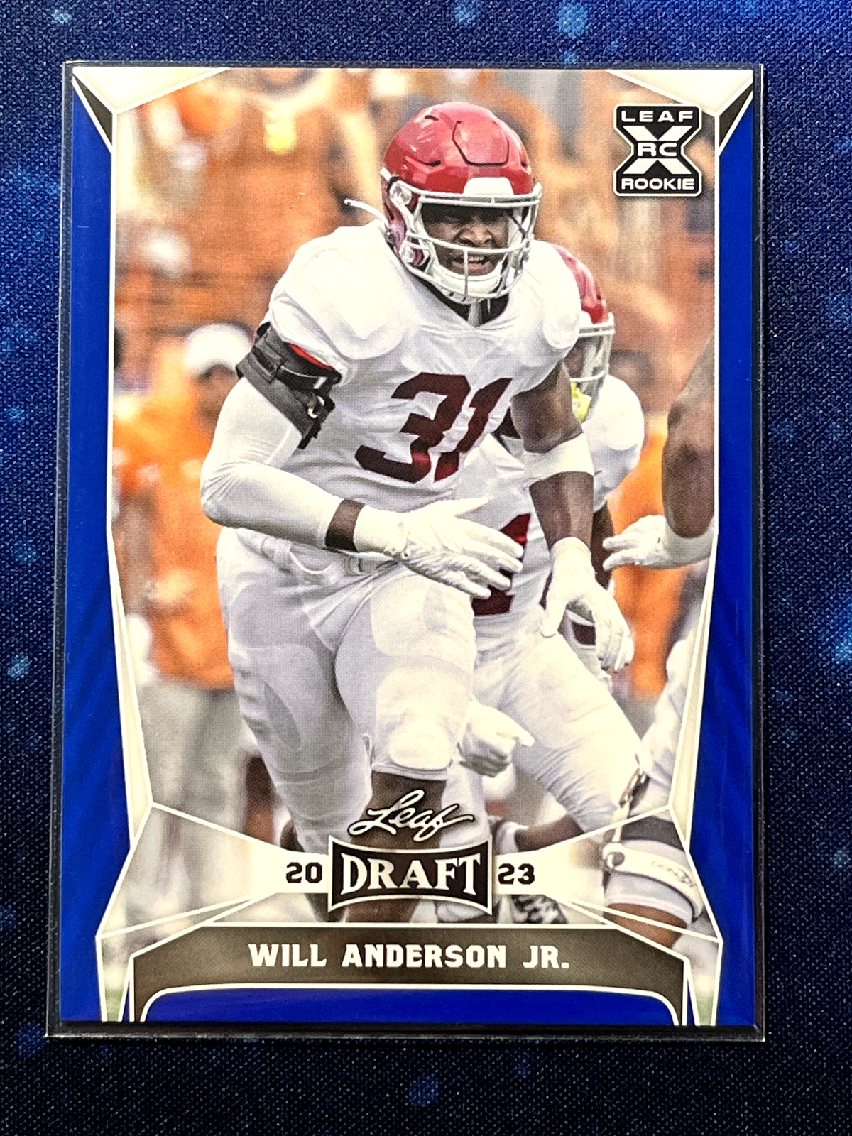 Will Anderson Jr. 2023 Leaf Draft Football Blue #73 Rookie Card (XRC)