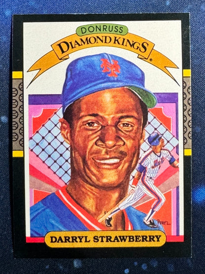 1987 Donruss Diamond Kings #4 Darryl Strawberry New York Mets