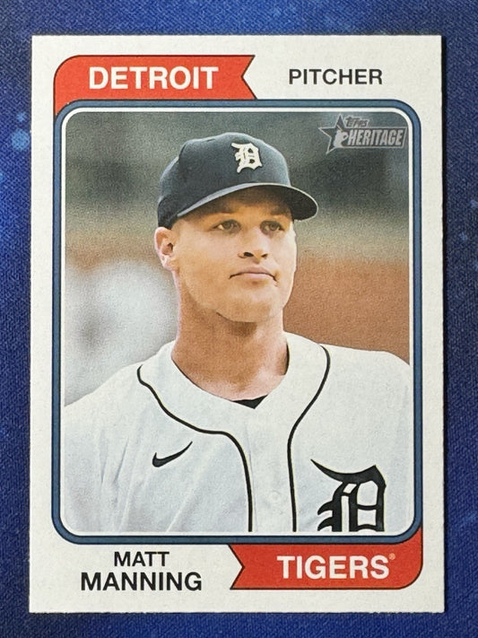Matt Manning 2023 Topps Heritage #292 Detroit Tigers