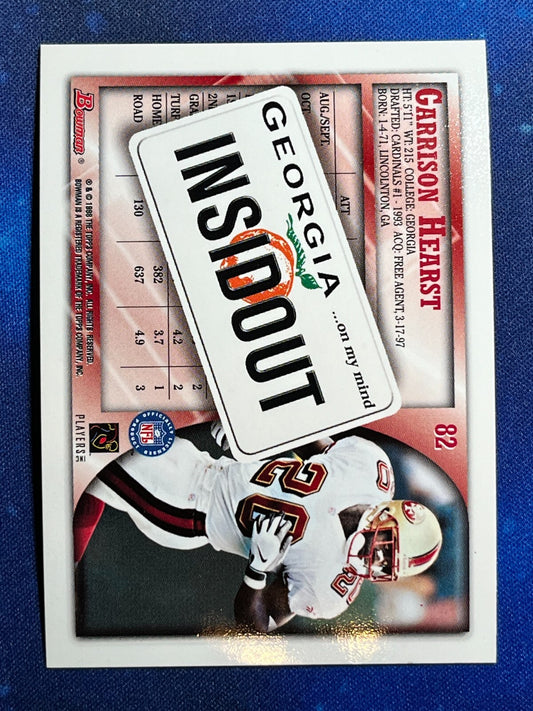 1998 Bowman Interstate Football #82 Garrison Hearst San Francisco 49ers